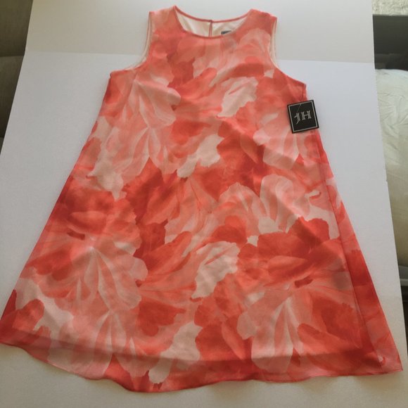 Womens Dress A-line 14 Sheer Abstract *SOLD* - Picture 7 of 7